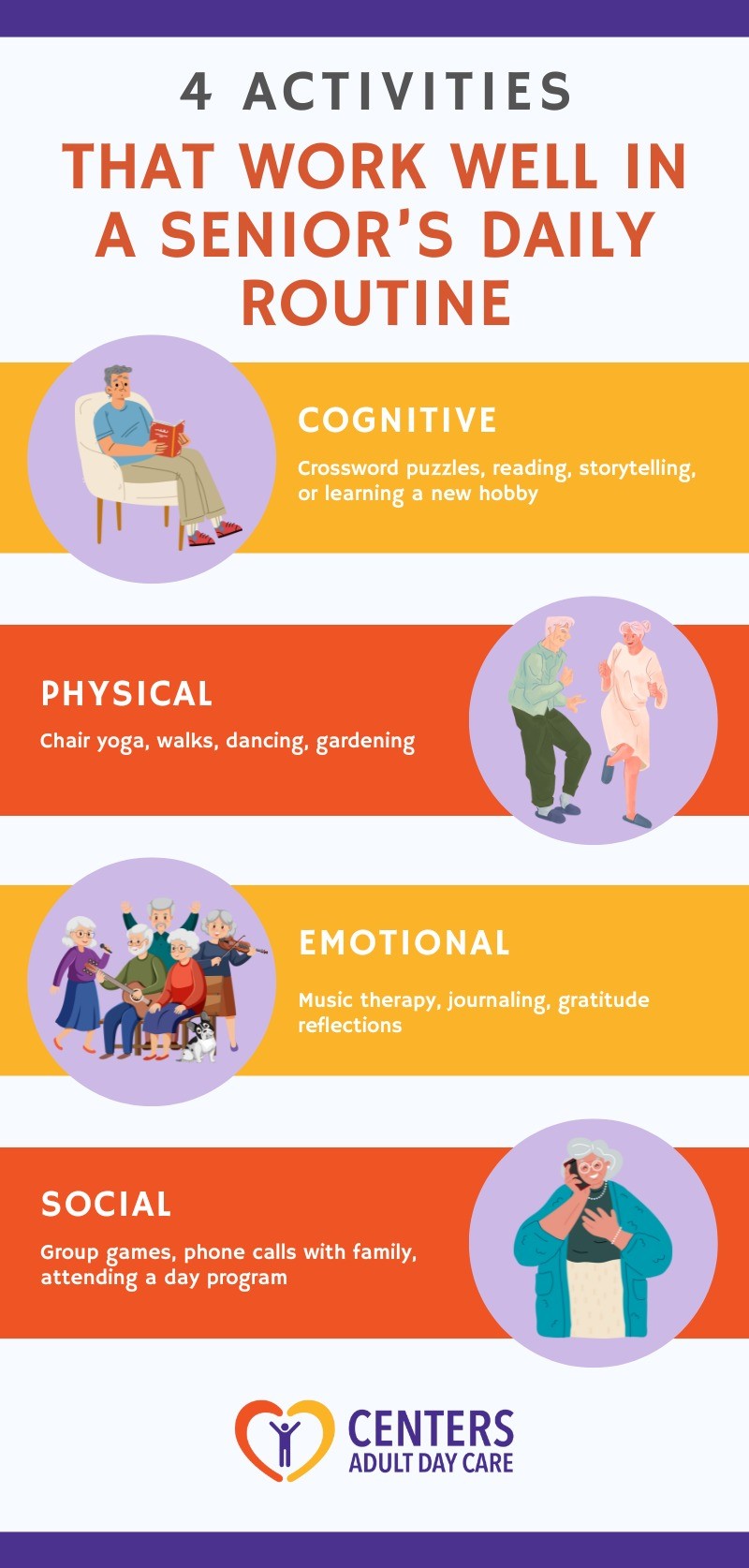 Activities that Work Well in a Seniors Daily Routine