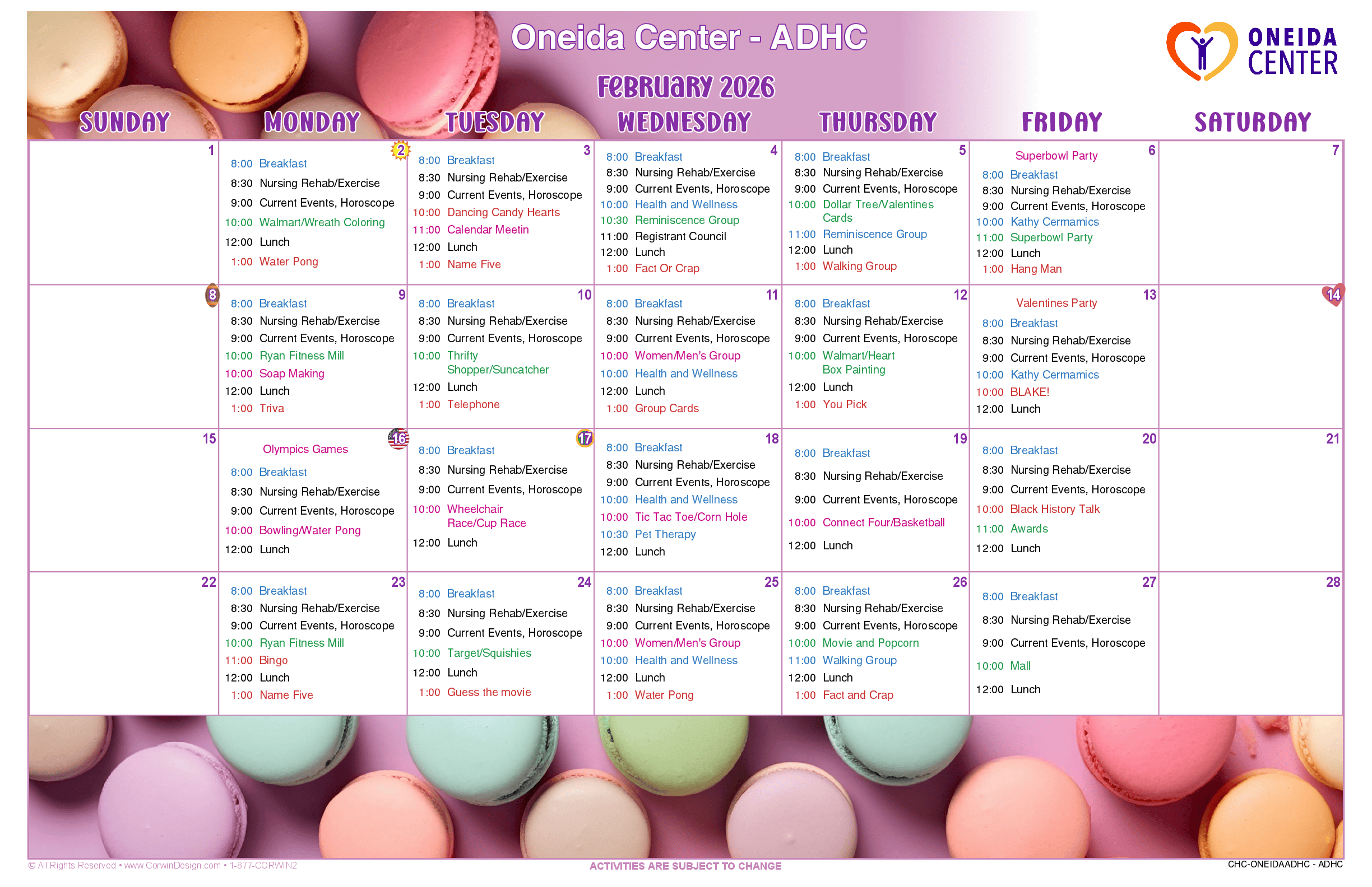 CHC ONEIDAADHC ADHC 022026