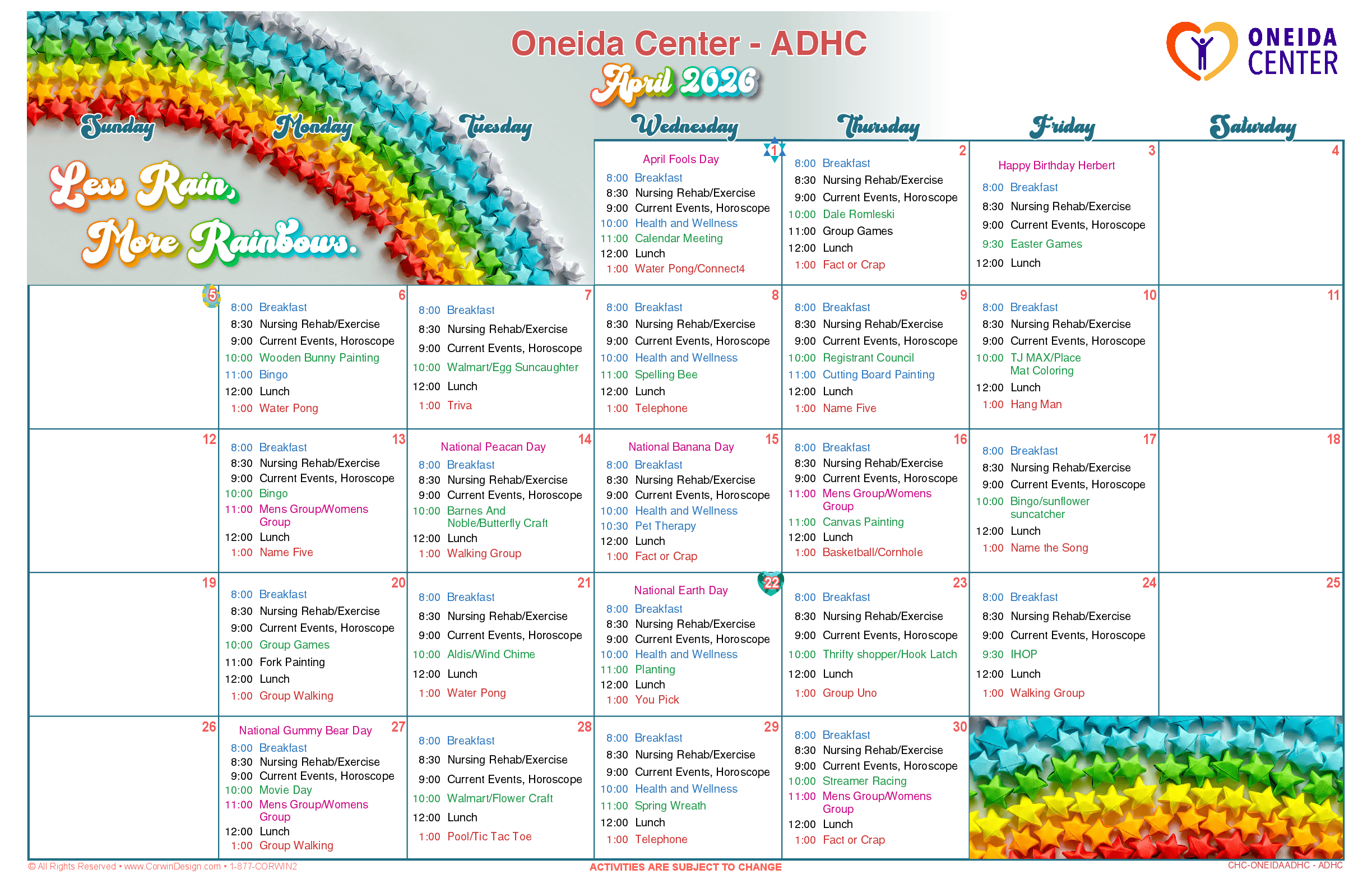 CHC ONEIDAADHC ADHC 042026